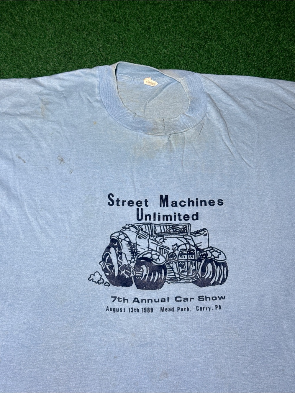 Vintage 80s Street Machines Unlimited Hot Rod Racing T-shirt, Corry PA Erie 1989